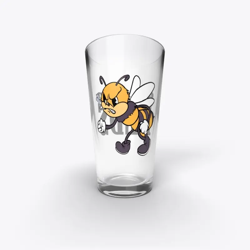 Smokin' Bee Pint Glass